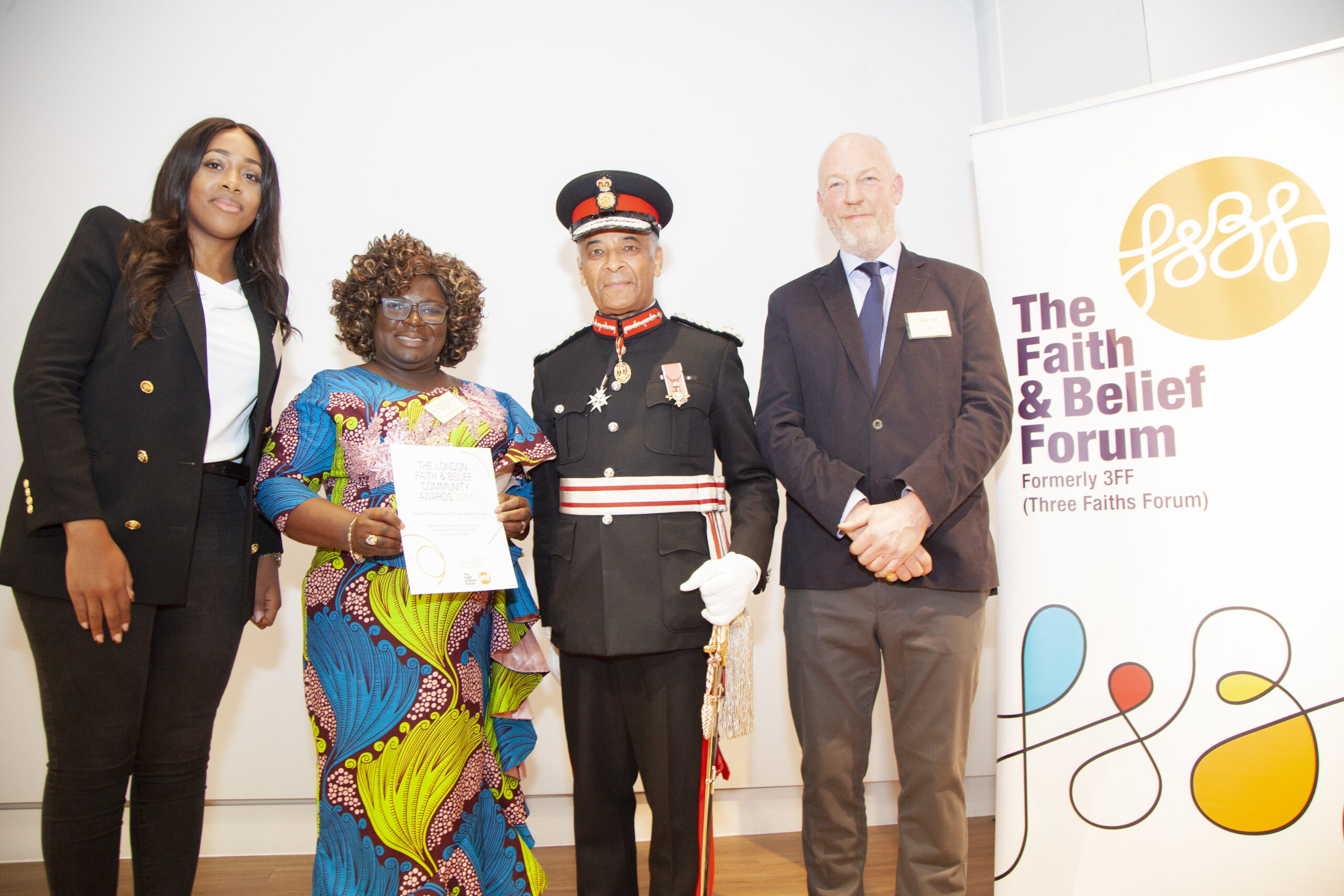 NPAYOF recognition at the London Faith and Belief Community Awards
